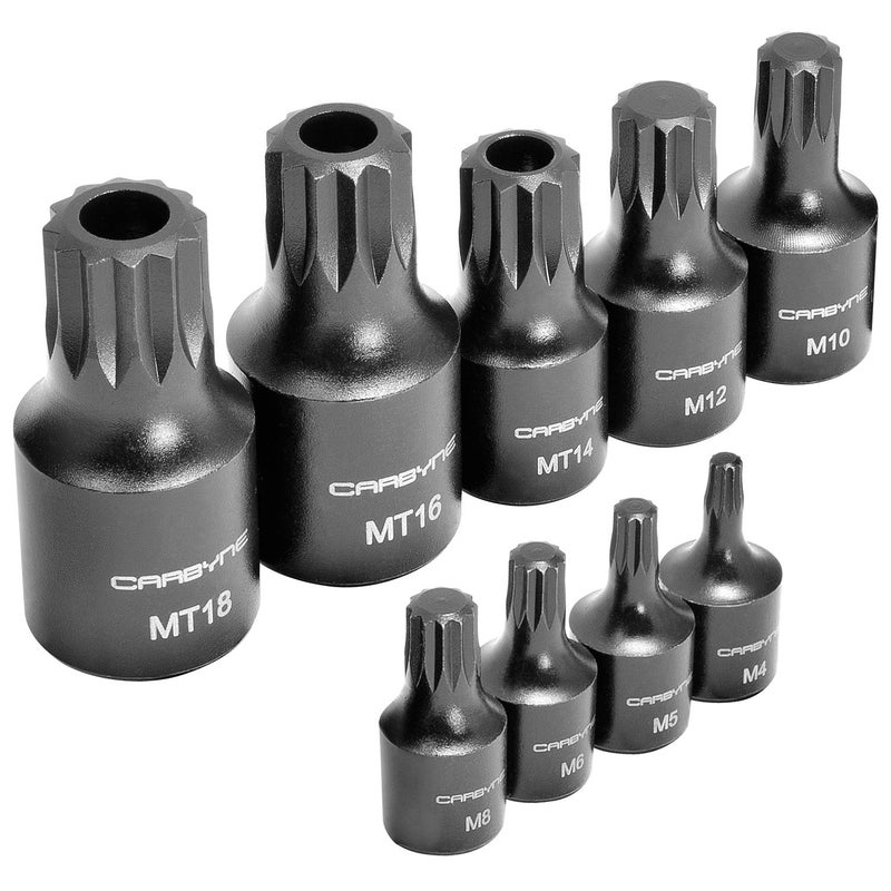 CARBYNE 9-Piece XZN Triple Square Bit Impact Socket Set, 12 Point, 4mm to 18mm | Chrome Molybdenum Steel â€¢ From a Family-Run Tool Company Based in the U.S.A. - Image 4